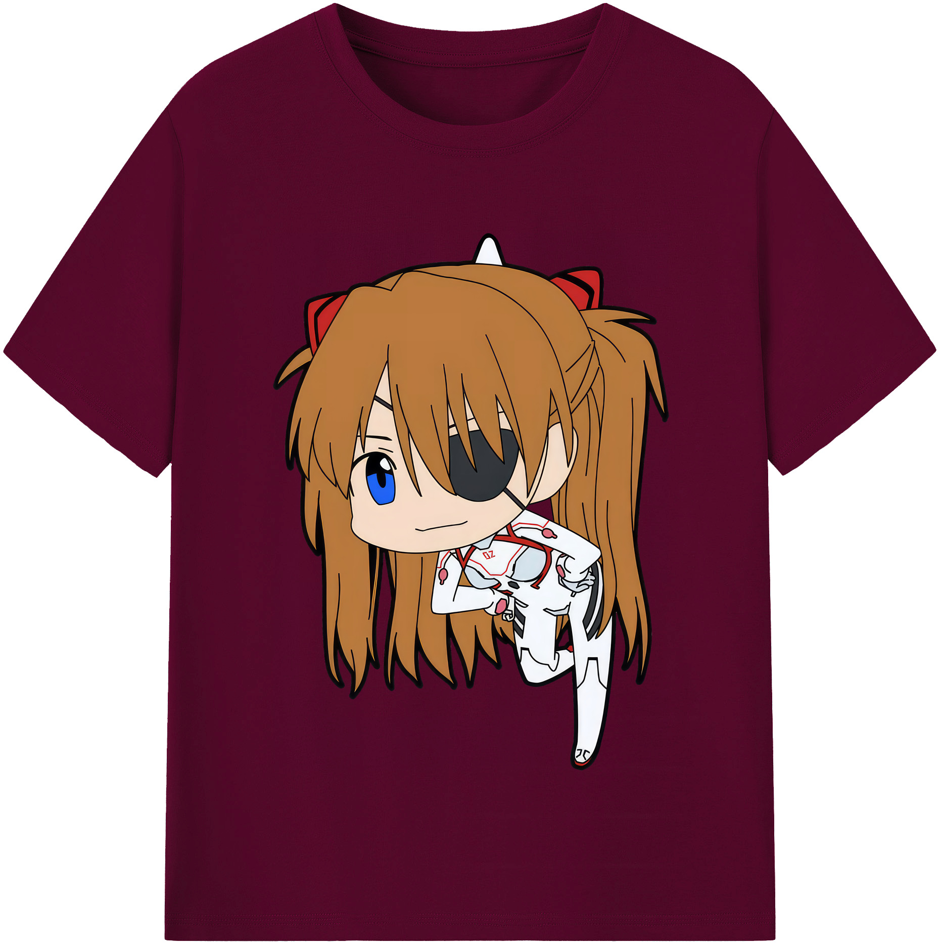 （画像用） EVA 新世紀エヴァンゲリオン レディースカジュアルプリントTシャツ（綿100％）